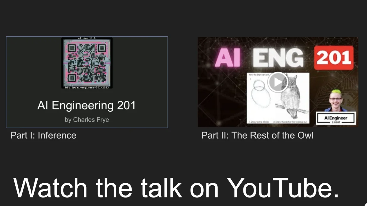 A QArt code displayed in a presentation slide