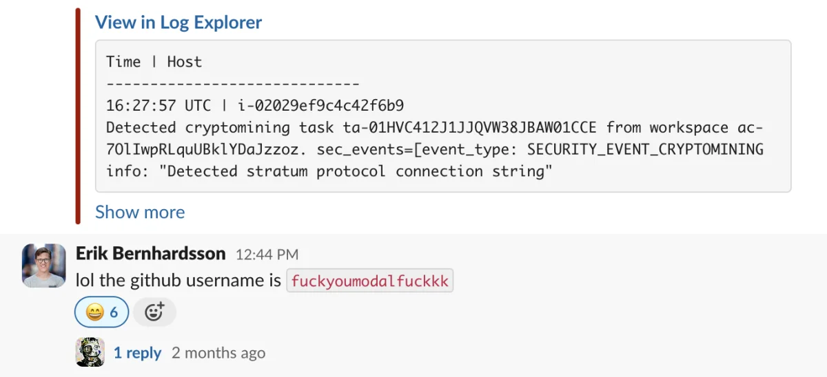 Cryptominer gets upset